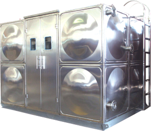 Sistema de bomba de agua centrífuga de estación de suministro de agua inoxidable móvil